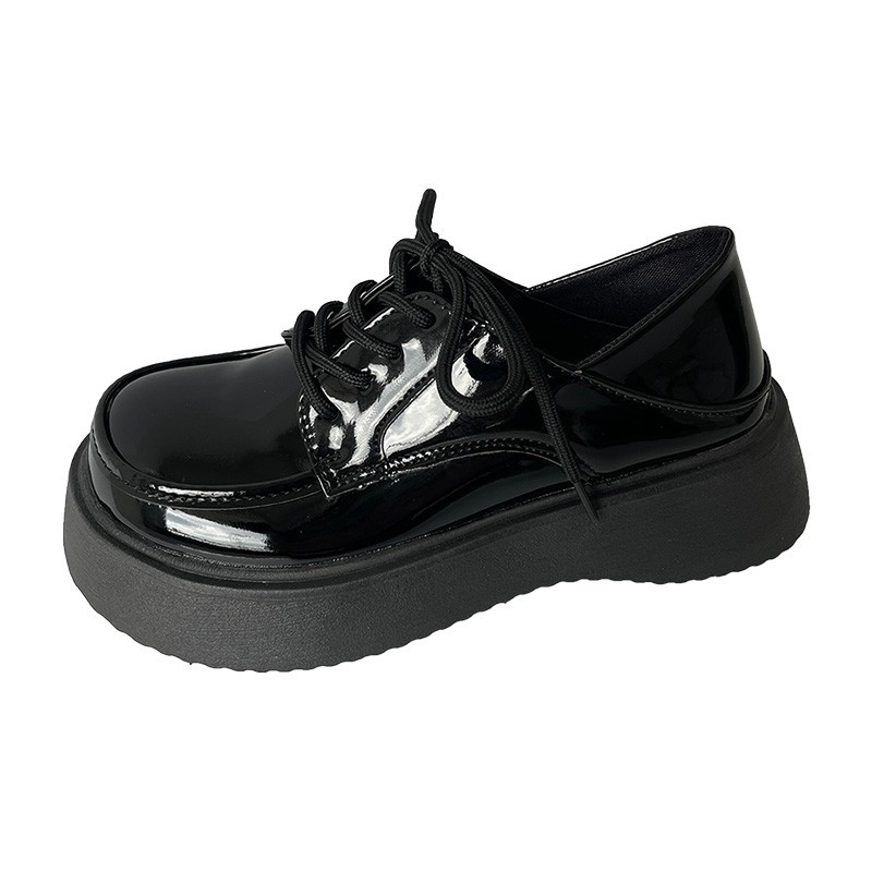 Platform-Soled British-Style Small Leather Shoes 2025 New Japanese Style Versatile Mary Jane Shoes Thick-Soled Retro Loafers for Women