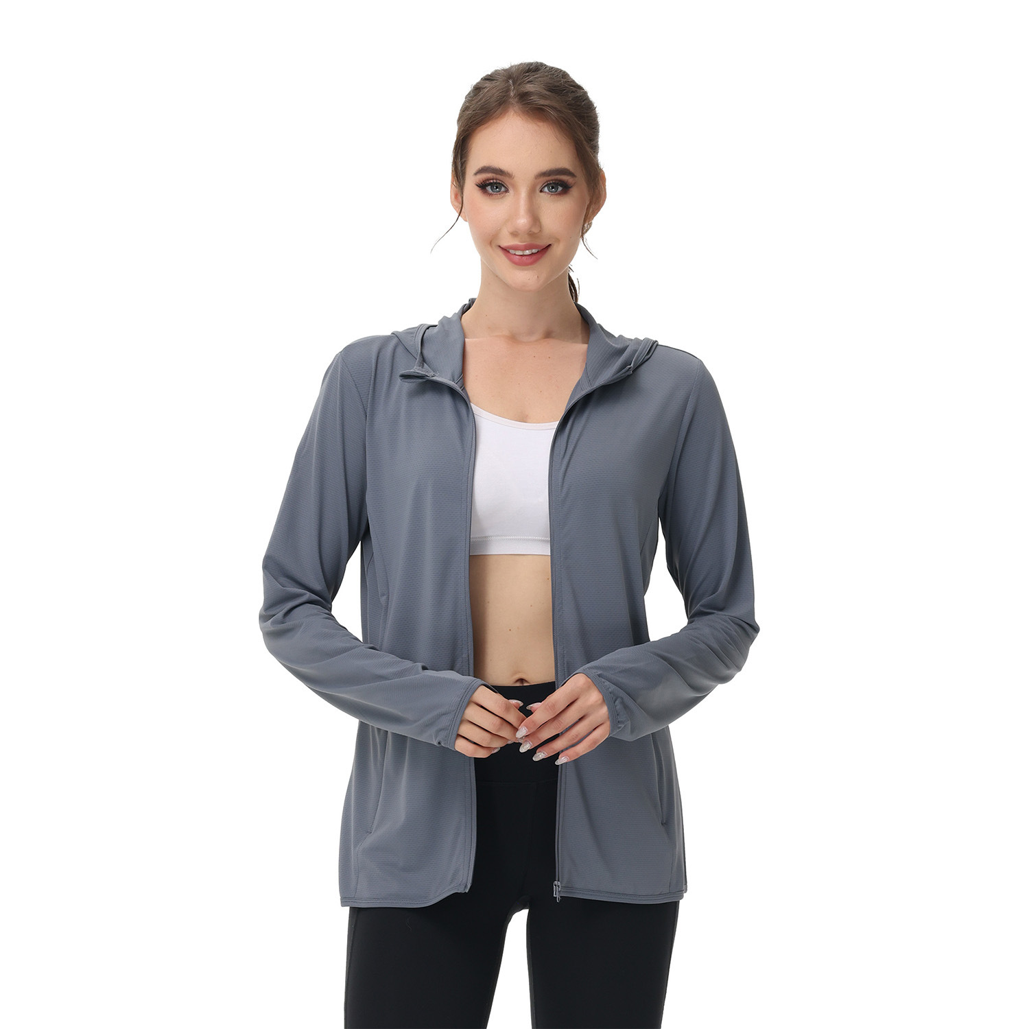 Летняя женская одежда для защиты от солнца, плюс размер, тонкое пальто для женщин, защита от UV, уличная одежда с длинным рукавом, экспорт