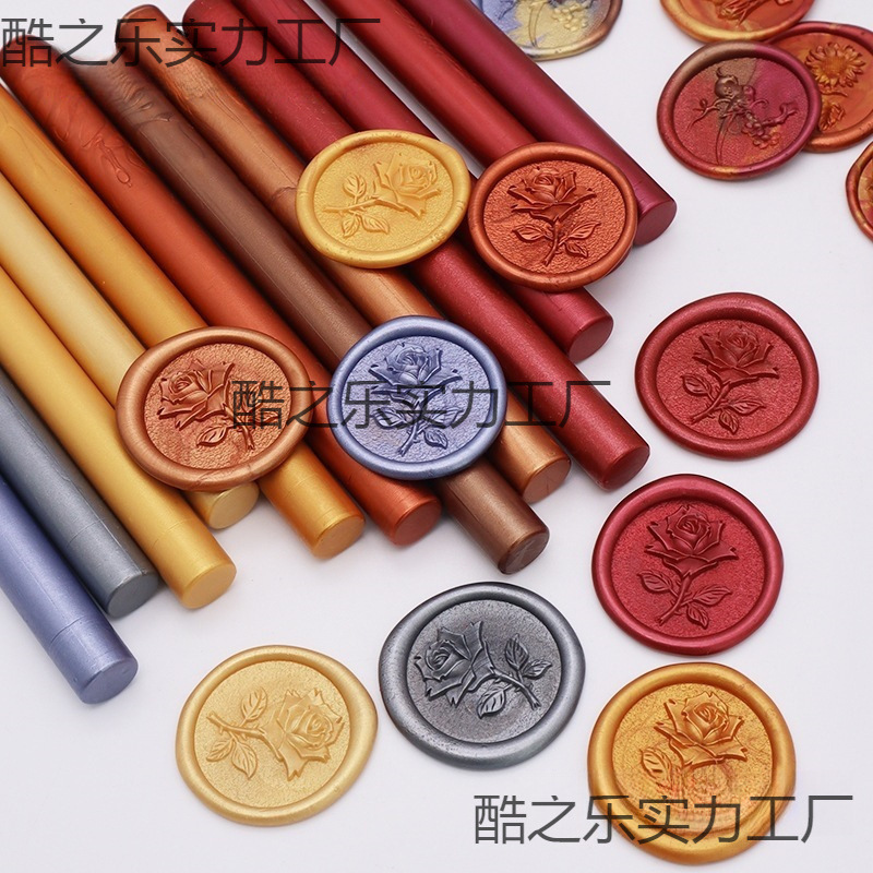 Round Fire Paint Wax Sticks Can Be Used with Fire Paint Guns to Seal Wax Envelopes and Seals. 90 Colors Are Available