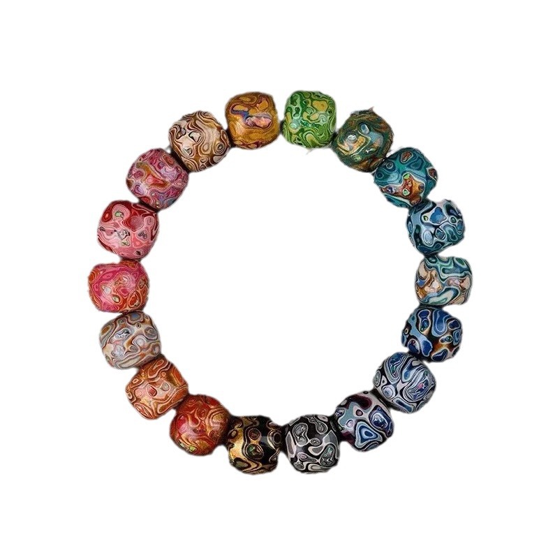 Wholesale Lacquer Beads 7X8Mm Old-Style Barrel Beads Bracelet Buddhist Beads Loose Beads Single Multi-Bead DIY Bead Accessories for Jewelry and Crafts