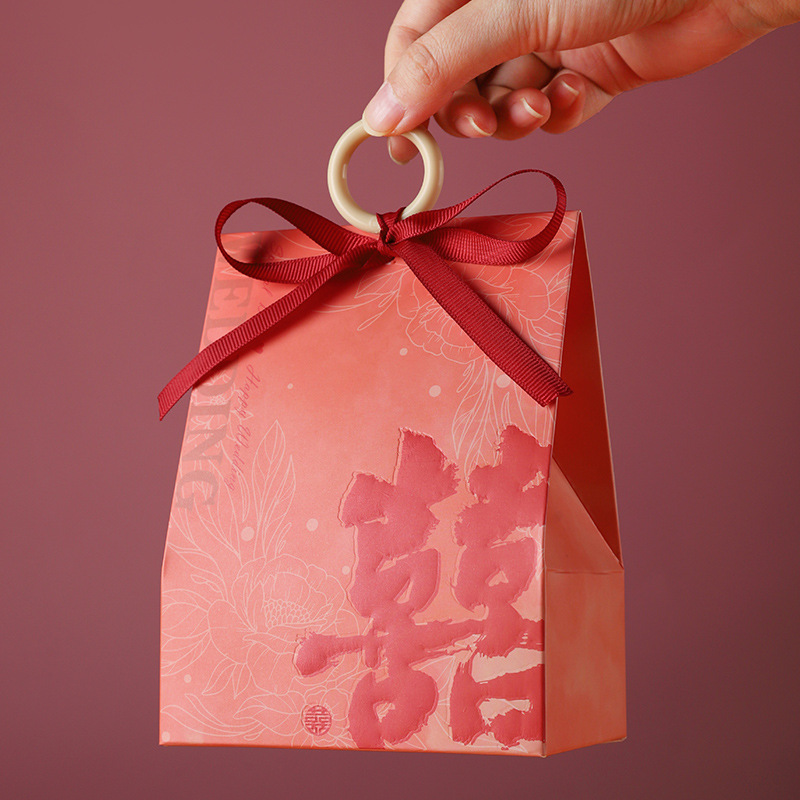 2025 New Wedding Candy Box Advanced Sense Niche Candy Gift Box Paper Box Empty Box Chinese Candy Bag