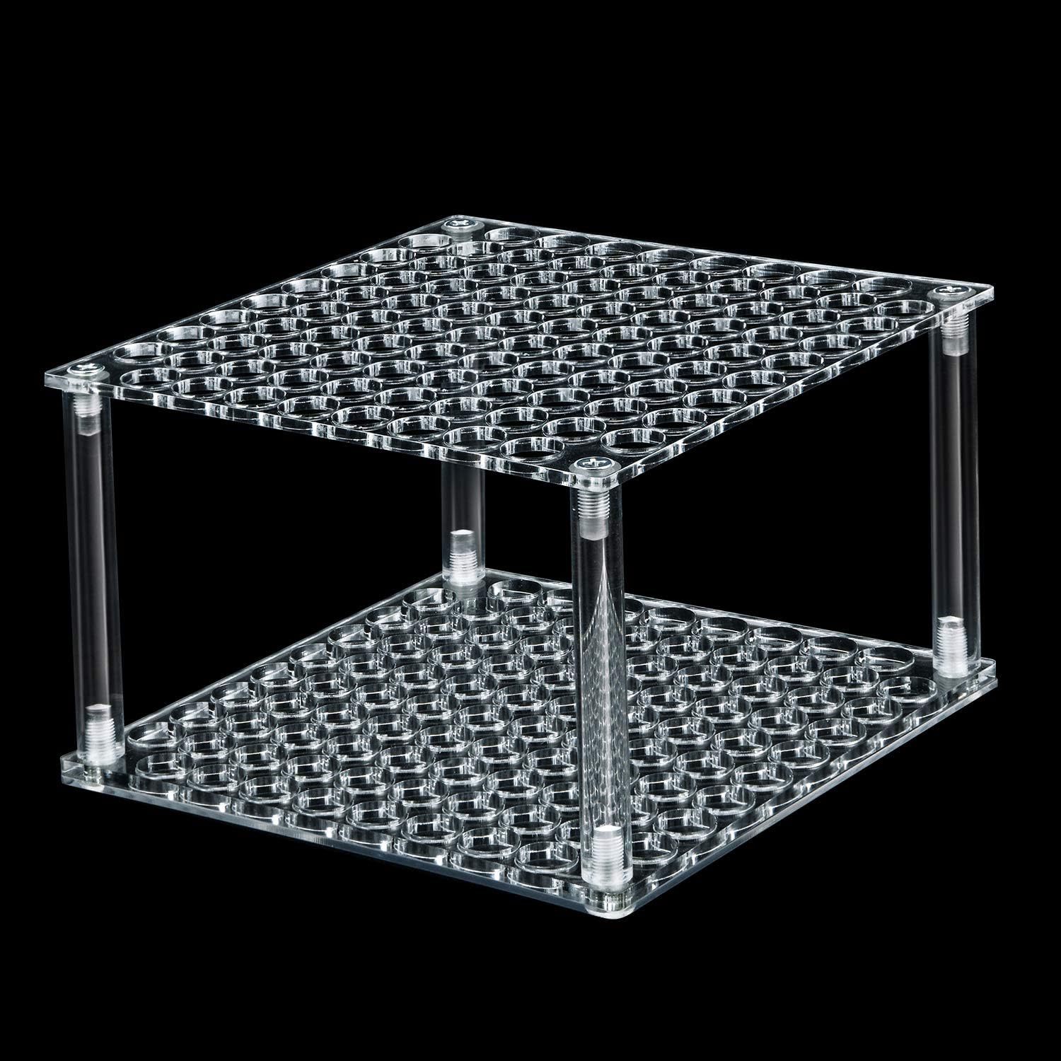 Transparent acrylic pen holder stationery store color pen storage rack pencil marker display stand 96-hole water-based Pen storage