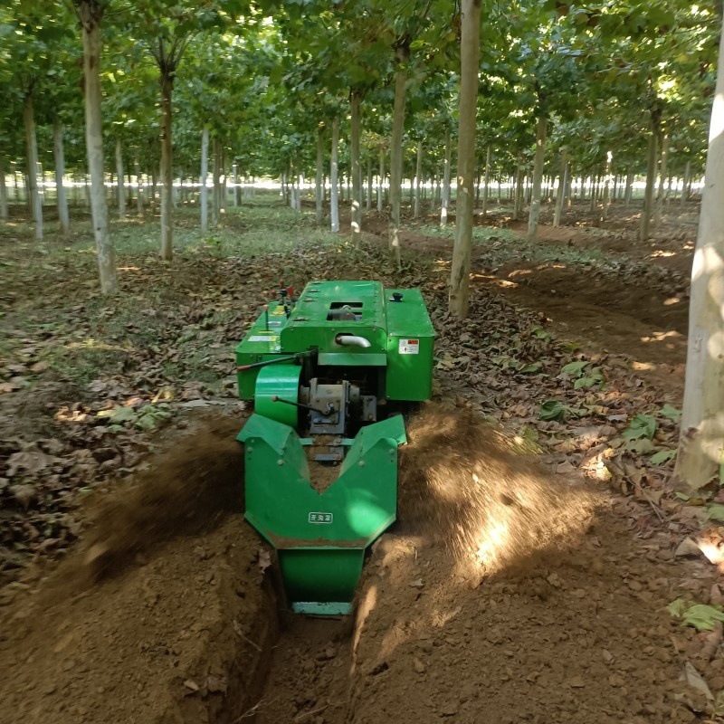 Orchard Fertilization Trenching Machine, Agricultural Crawler Orchard Micro-Tiller, Crawler Orchard Greenhouse Tillage Machine