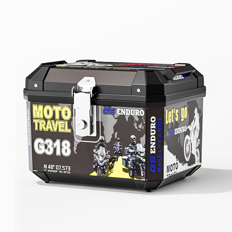 Electric Vehicle Motorcycle Trunk Large-Capacity Trunk Battery Car Delivery Box Insulated Luggage Box Universal Detachable