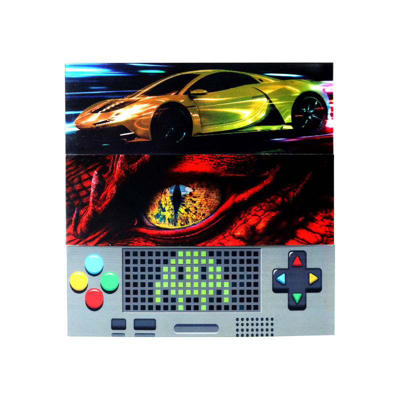 3D Raster Card Customized Animation Game Star Cartoon 2 to 3 Changeable Stereo Raster Flash Card Small Single Customized