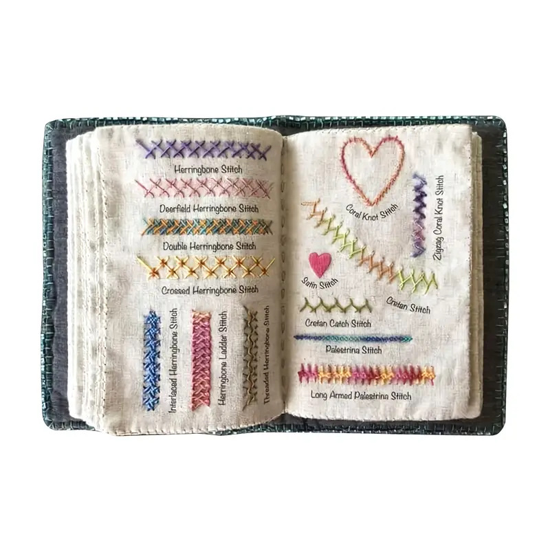 Cross-Border New Product Stitch Book Embroidery Book Needlework Book Linen DIY Stitch Book