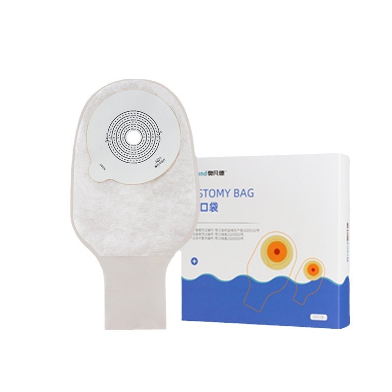 Aofande One-Piece Open Ostomy Bag, Multiple Optional Anal and Intestinal Bags, Reinforced Disposable Adhesive Type