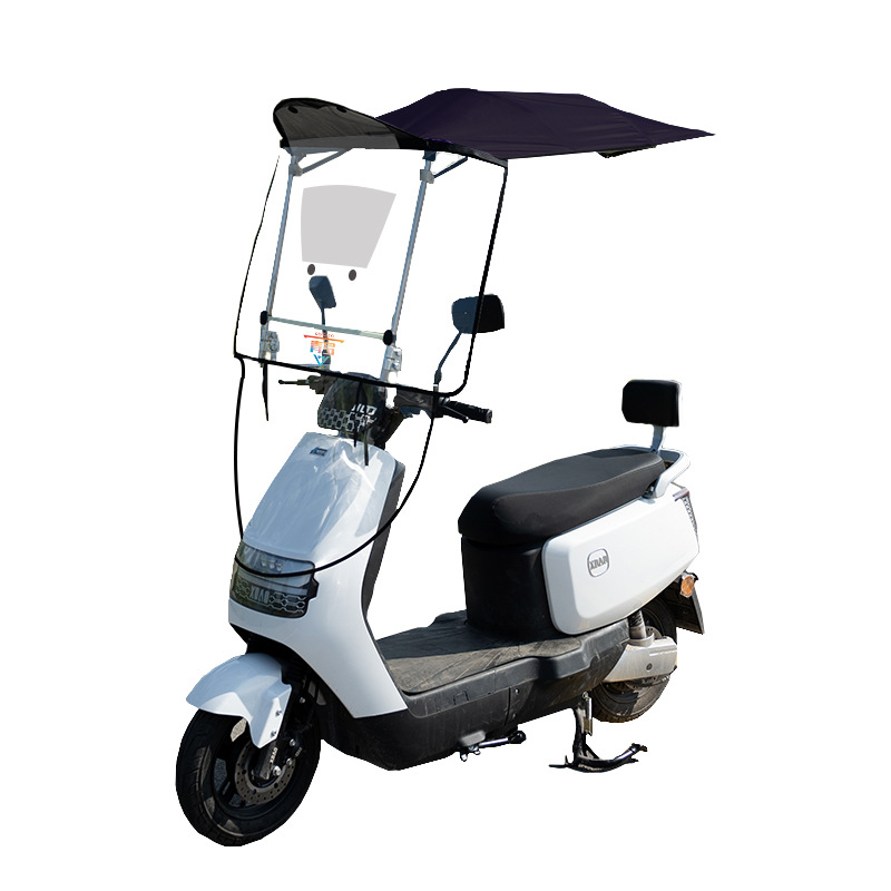 Installation-Free Electric Vehicle Awning, New Style, Quick-Detachable, Foldable and Retractable Awning, Motorcycle Sunshade and Rainproof Factory Direct Sale