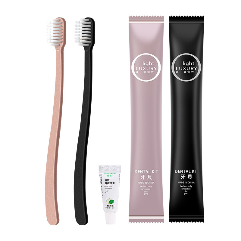 Hotel Disposable Toothbrush Wholesale Factory Five-star Hotel Homestay Dental Toothpaste Toiletries Set Soft Hair