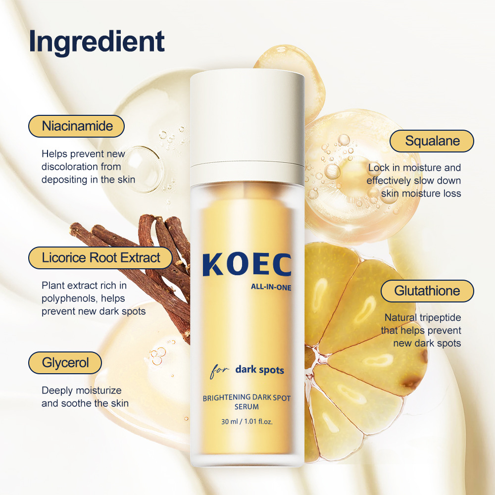 KOEC Cross-border Brightening Facial Essence Emulsion Hydrating Moisturizing Brightening and firming Essence Wholesale in stock