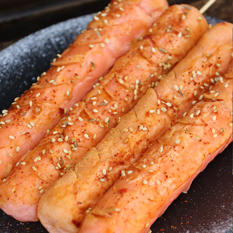 Shandong fuyu starch sausage roadside stall roasted sausage fried sausage teppanyaki noodles sausage snack stall barbecue whole box wholesale