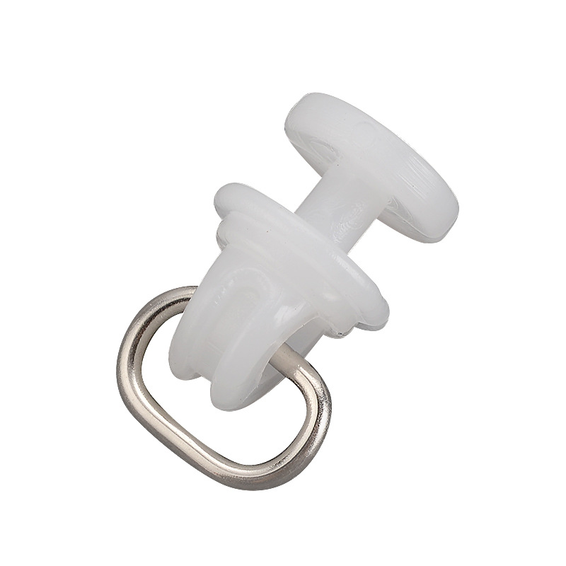 Home curtain track friction pulley Universal straight rail track hoist Square luxury ingot pulley curtain accessories