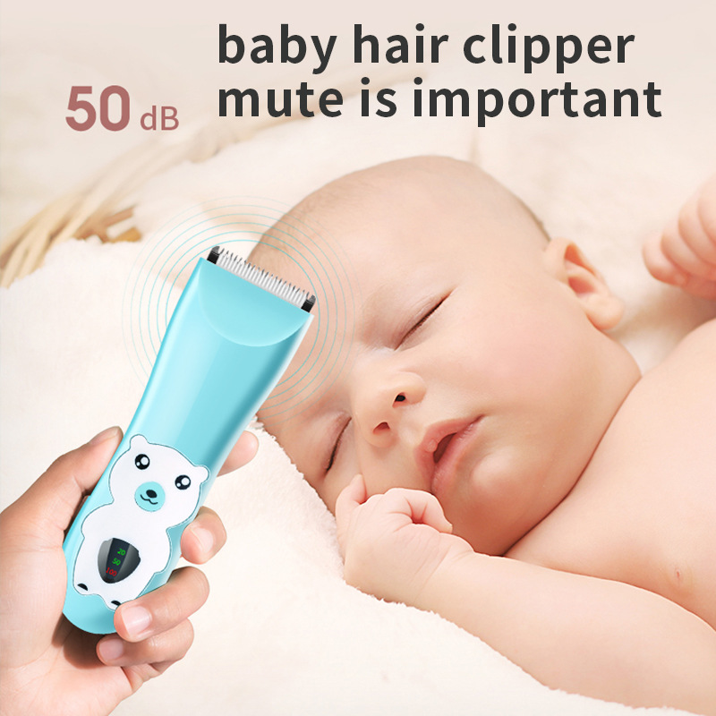 Cross-Border electric baby hair clipper children's Razor electric clippers rechargeable baby electric clippers Barber scissors wholesale