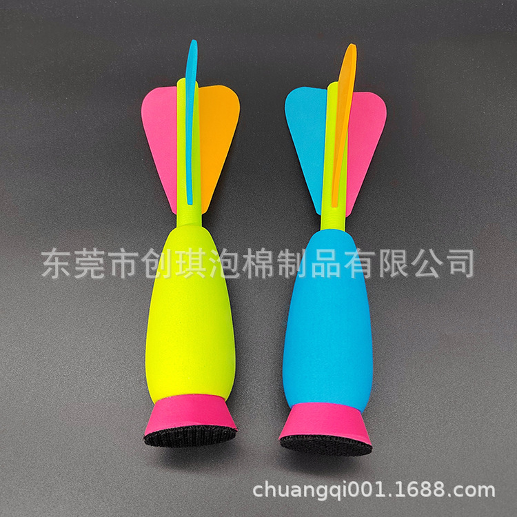 Eva Tail Inflatable Ejection Pearl Cotton Darts Foreign Missile Ball Tail Epe Sponge Rocket Toy Manufacturer