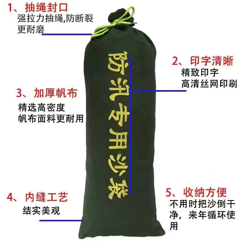 Canvas Flood Control Sandbags, Flood Prevention and Fire Emergency Sandbags, Underground Garage Water-Blocking Flood Control Sandbags to Block Water