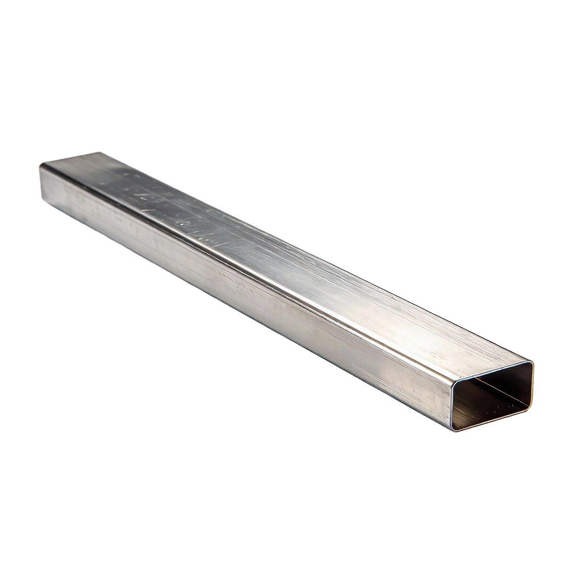 304 Stainless Steel Rectangular Tube 316L Flat Tube 201 Square Tube Brushed Mirror Building Decoration Mechanical Structure Tube