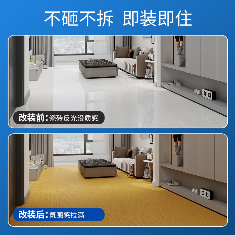 100% New Material Spc Stone Plastic Floor Snap-On Office All-Season Hotel Project Pvc Stone Crystal Wear-Resistant Lock