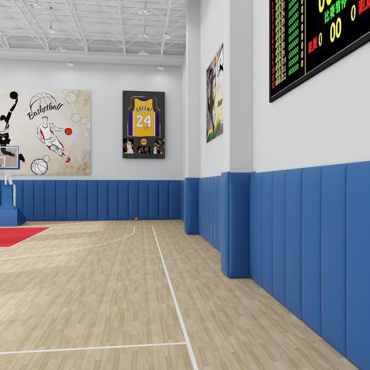 Indoor Basketball Hall Wall Soft Bag Taekwondo Physical Fitness Room Early Education Center Training Room Badminton Hall Anti-collision Soft Bag