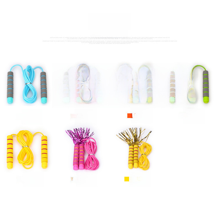 New Fitness Training Pvc Skipping Rope Student Racing High School Entrance Examination Pvc Skipping Rope Sweat-Absorbent Design Foam Skipping Rope