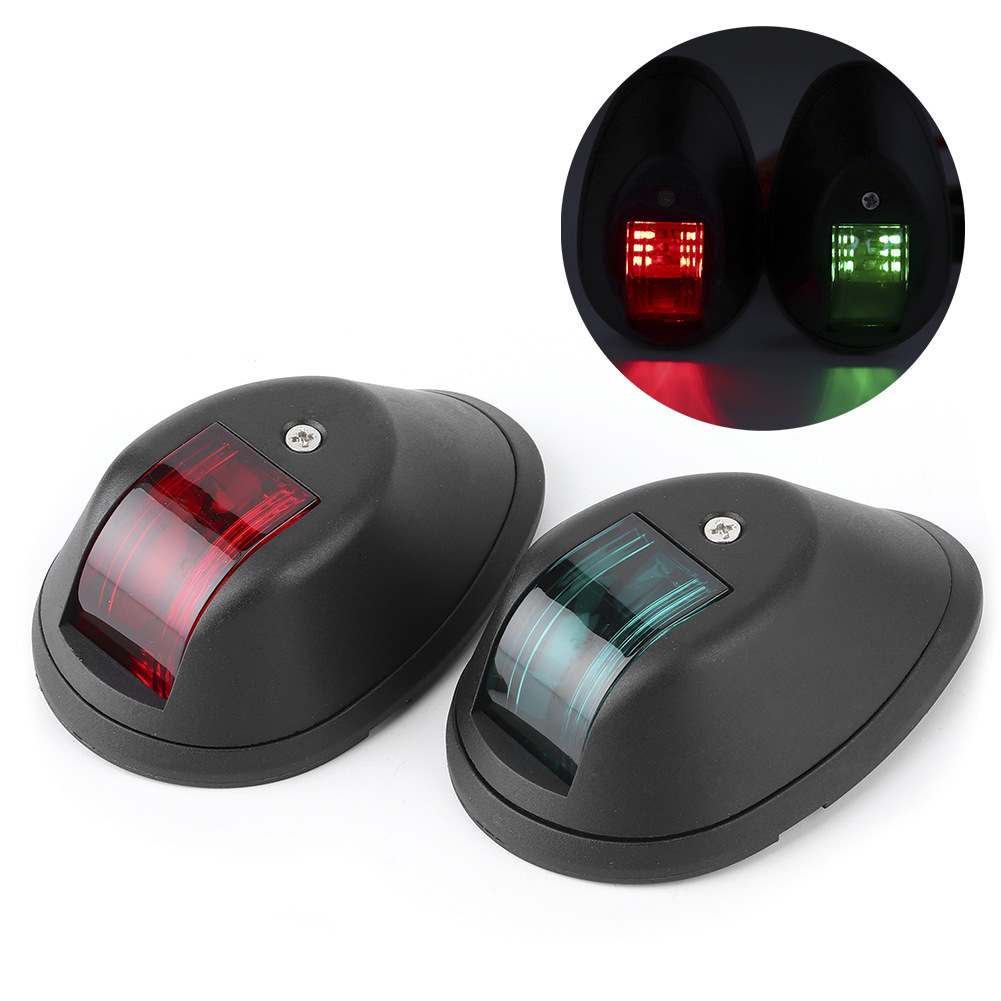 Морской навигационный сигнальный свет, огни яхты для левого и правого борта, светодиодные водонепроницаемые навигационные огни, мелкие морские аксессуары для яхт