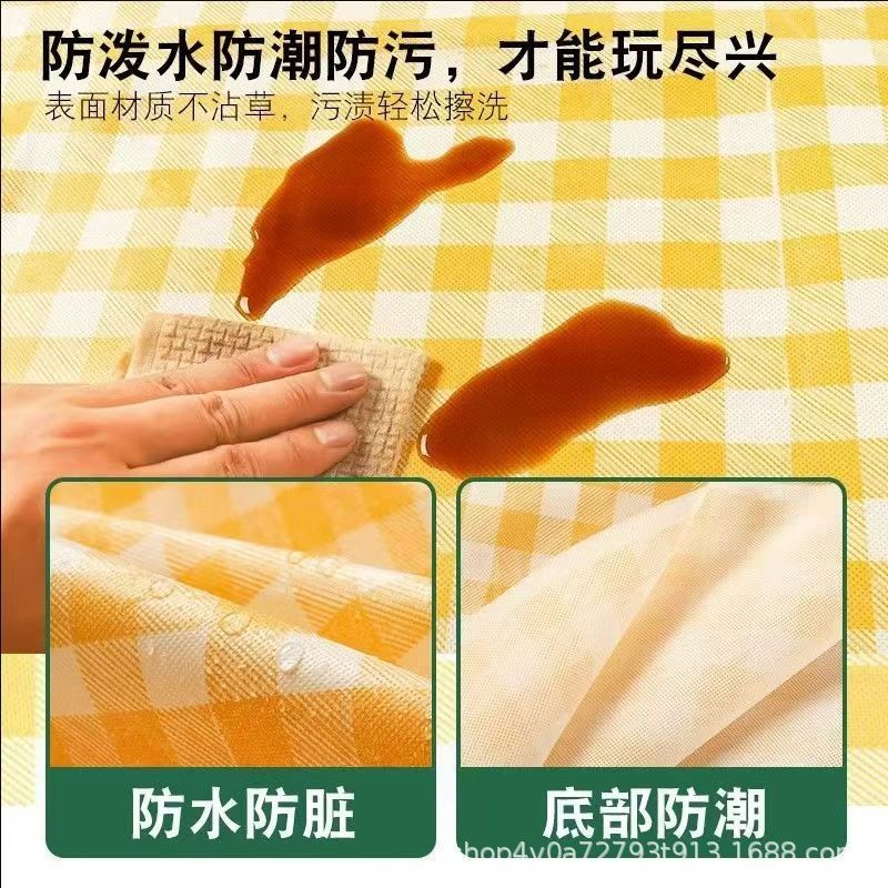 picnic mat moisture-proof mat thickened outdoor picnic camping beach tent mat spring outing cushion waterproof lawn mat