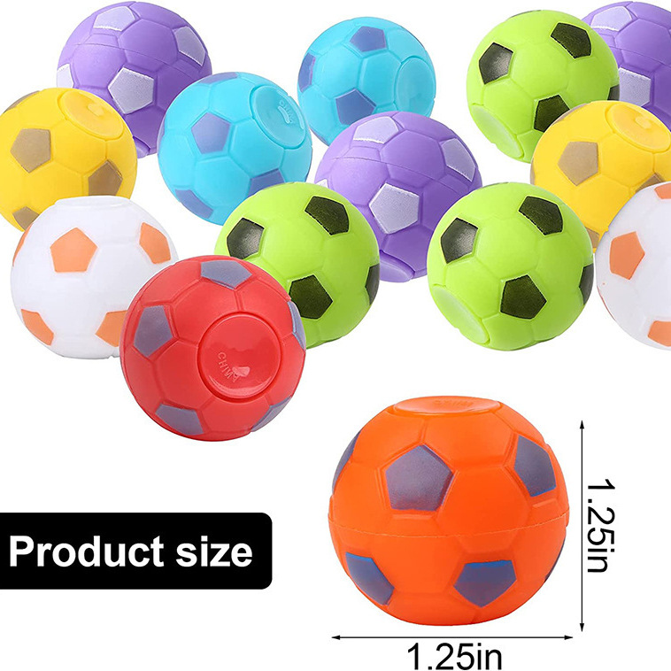 Cross-border nostalgic children's creative decompression finger Gyro egg toy 35mm vent decompression football fingertip gyro