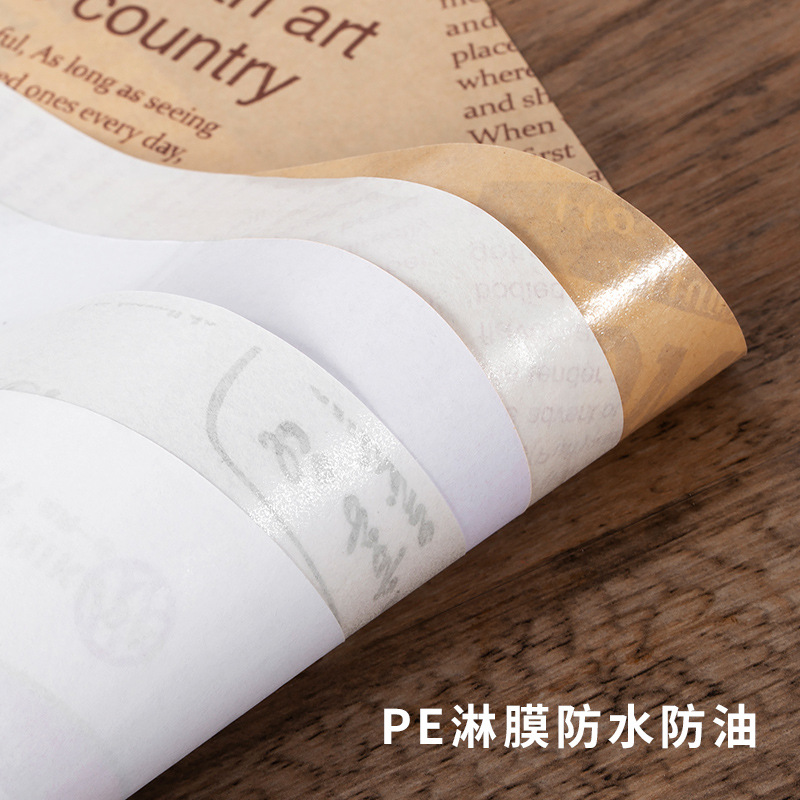 Source Manufacturer Custom-Made Disposable Placemat Paper, Grease-Proof Paper, Restaurant Menu, Burger Paper, Tray Paper, Custom Printing