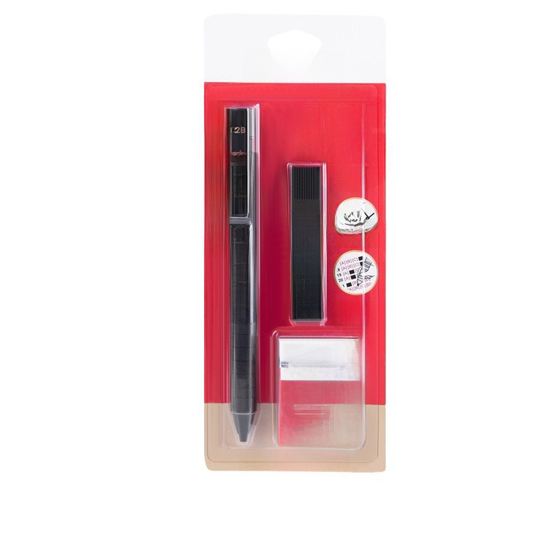 Deli S357 Answer Sheet Pencil Set S838 Student Exam Shading Pen 2B Automatic Pen Eraser Stationery Wholesale