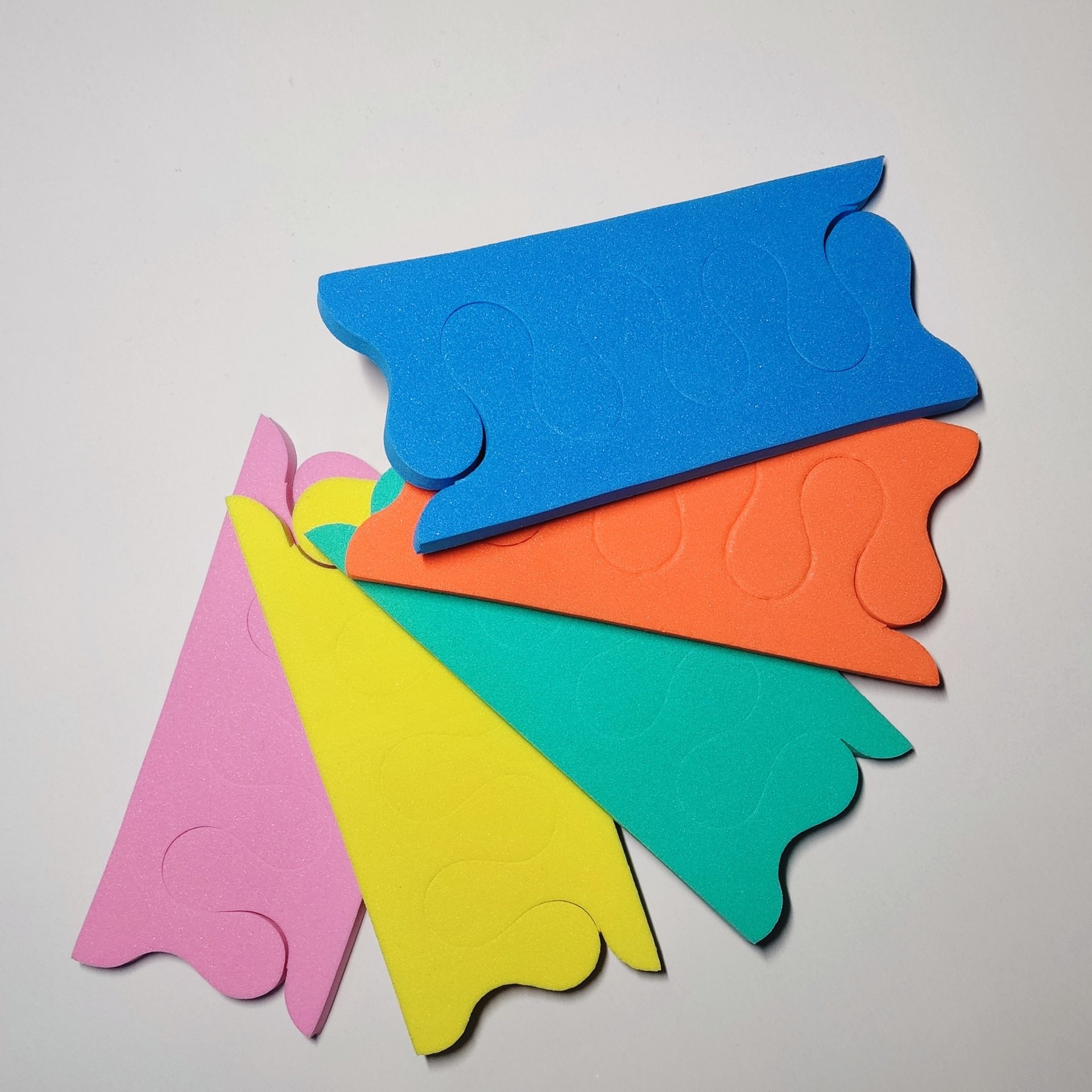 Одноразовый разделитель для пальцев ног, многоцветный