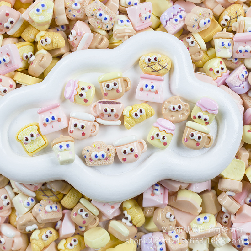 Cute small size mini resin accessories cream glue diy hairpin manicure phone case handmade material patch wholesale