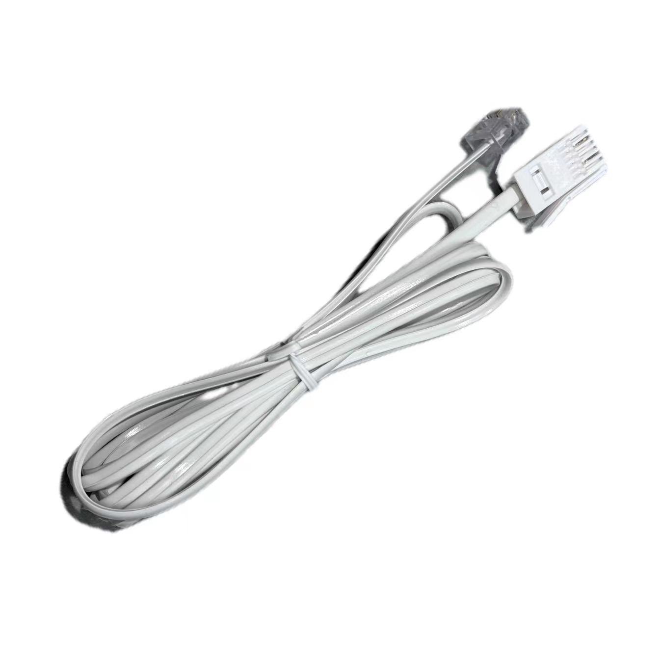 British telephone line RJ11 Crystal Head 6P2C + UK flat Crystal Head telephone line 1.5 m in stock supply