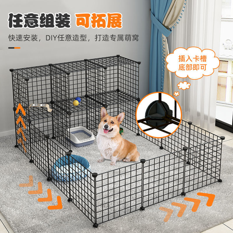 Dog Fence Pet Cage Small Dog Guardrail Home Indoor Teddy Kennel with Toilet Area Fence Special Price