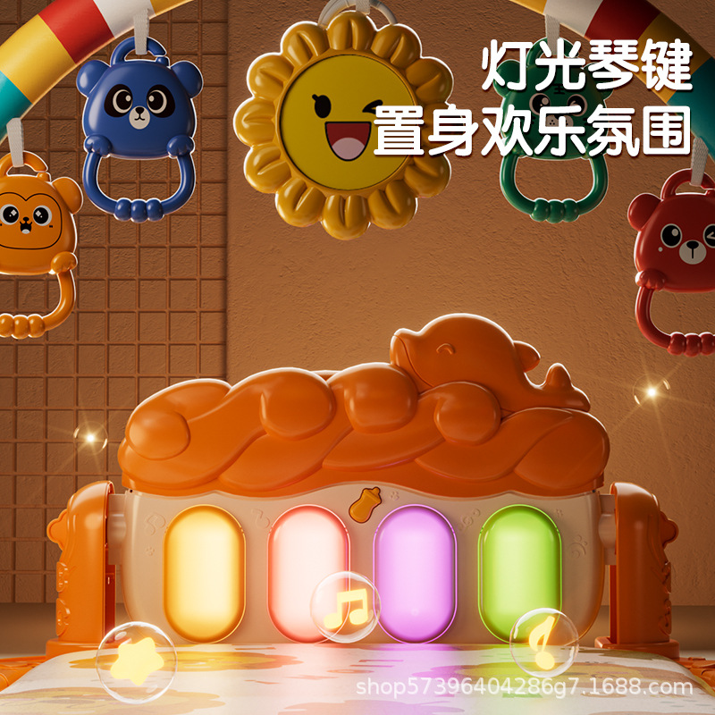 Coax baby fitness rack toys 0-1 year old newborn baby music pedal piano climbing pad toy manufacturers
