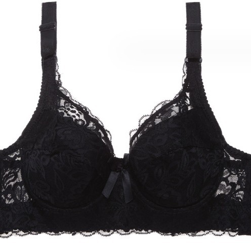 Thin Cotton Cup hot sale plus size breast-collecting adjustable bra lace gathered with steel ring sexy women's underwear batch