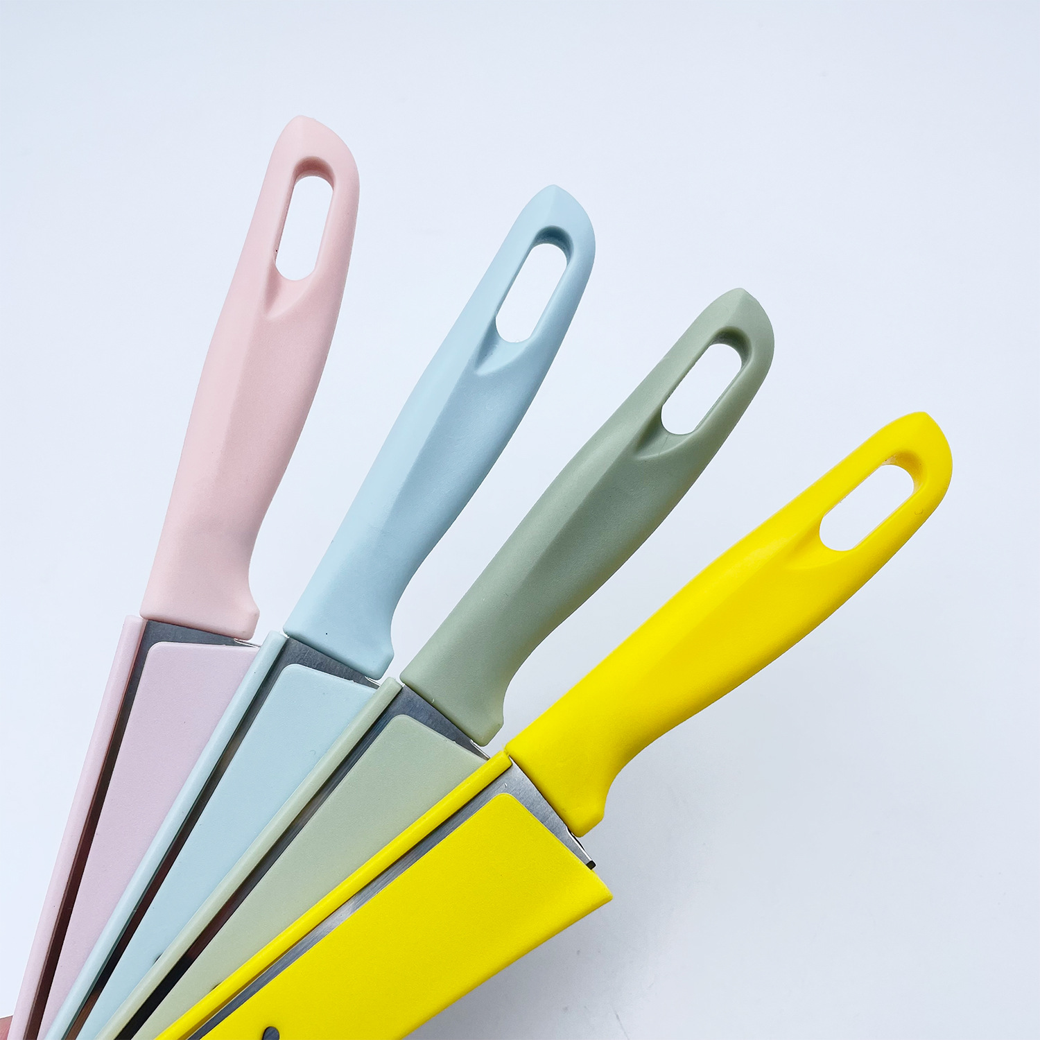 Нож для фруктов из нержавеющей стали с чехлом, нож для очистки