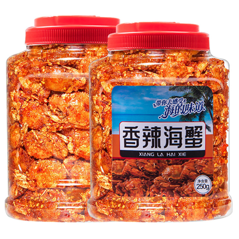 Spicy Small Crabs, Small Sea Crabs, Seafood Ready-To-Eat Seafood Snacks, Childhood Crispy Dried Small Crabs, Shandong Specialty Snacks