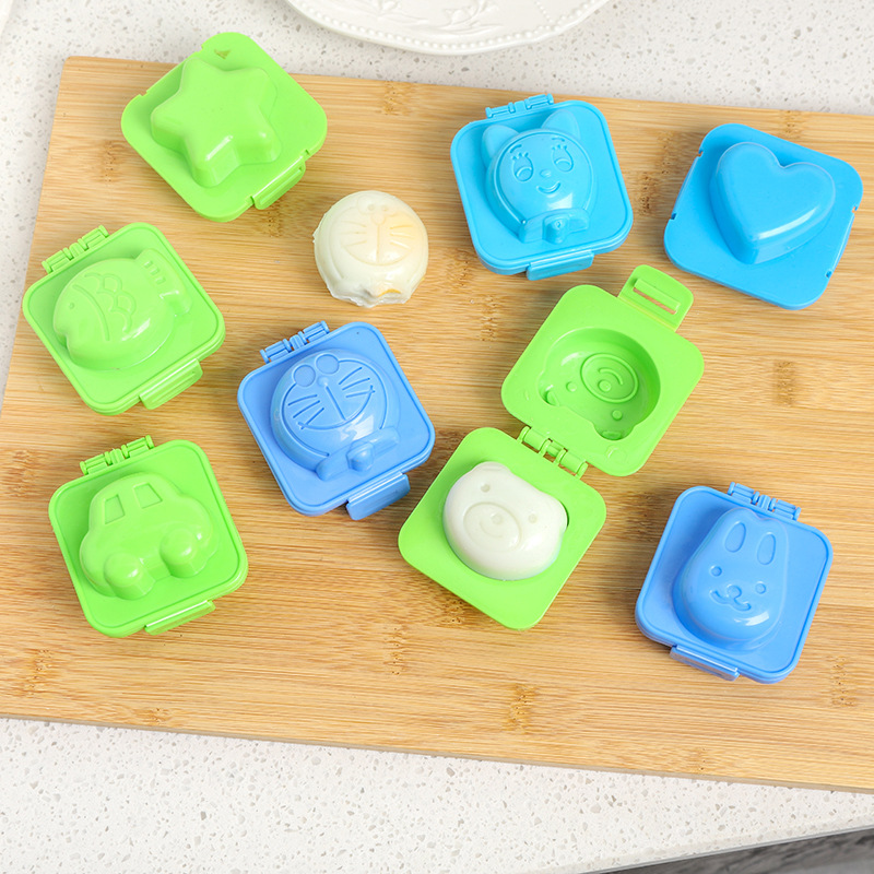 Cute Egg Shaped Rice Ball Mold DIY Bear and Rabbit Domeidi Rice Ball Shaping Mold Egg Press