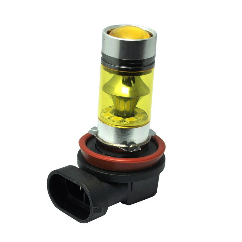 Car fog lamp H 8 100W golden light led fog lamp 9005 9006 20 smd3030 golden light front fog lamp