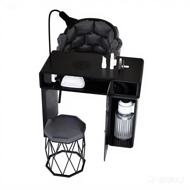 New Widened 45 Turbine Engraving-Grade Vacuum Marble Porcelain Surface Multifunctional Simple Manicure Table and Chair Set