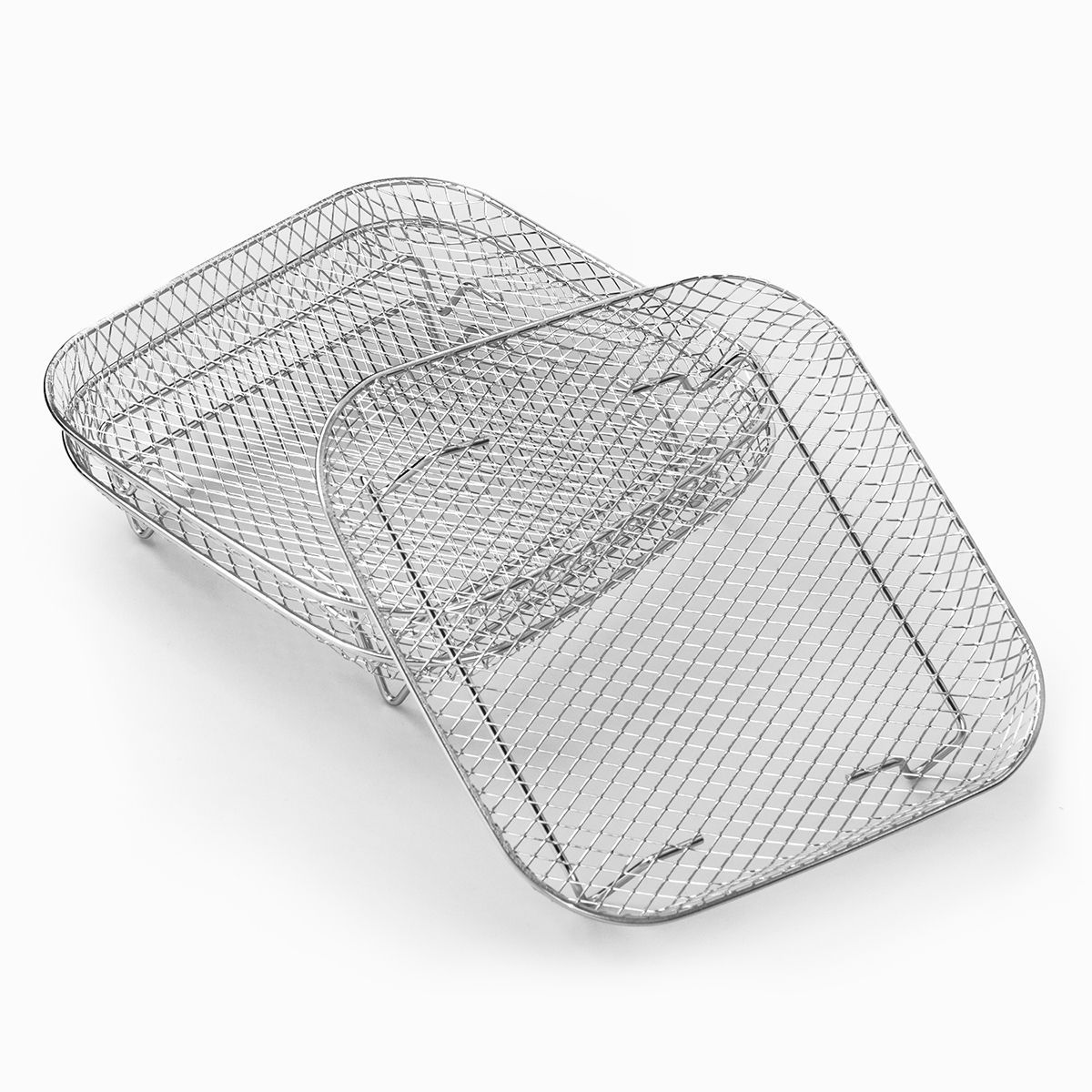 Cross-Border Food-Grade Multifunctional Air Fryer 304 Stainless Steel Special Grill Steaming Rack Dehydration Rack Filter Rack