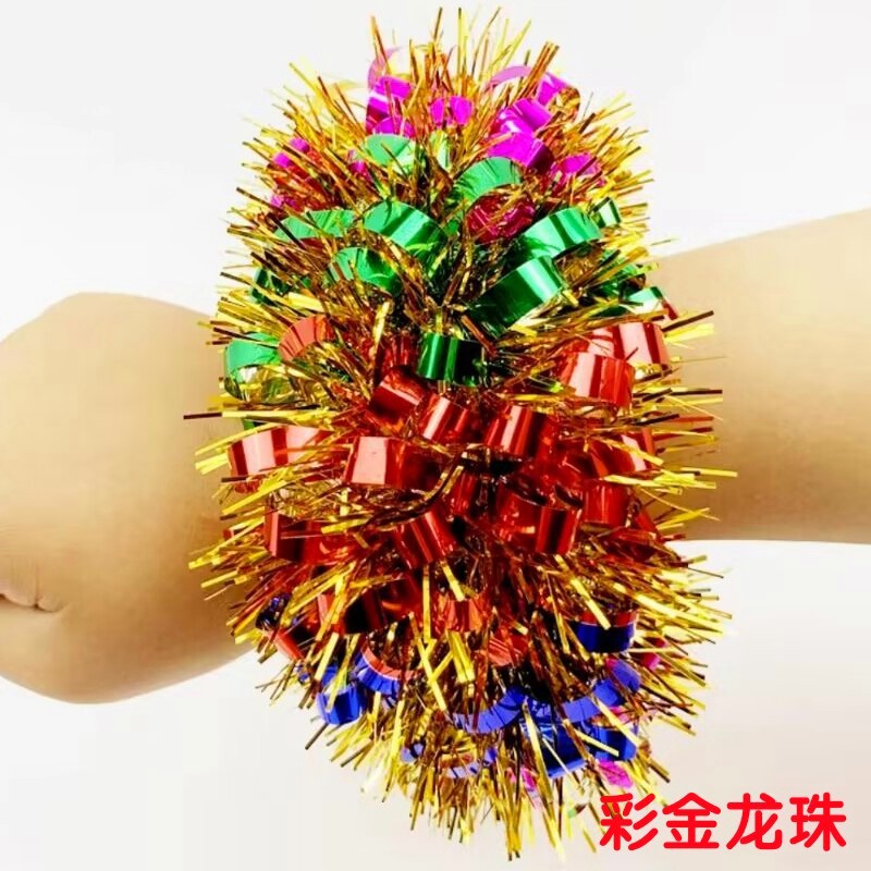 Kindergarten Dance Wrist Flower June 1 Children's Day Watch Performance Shining Hand Flower Games Props Bell Bracelet