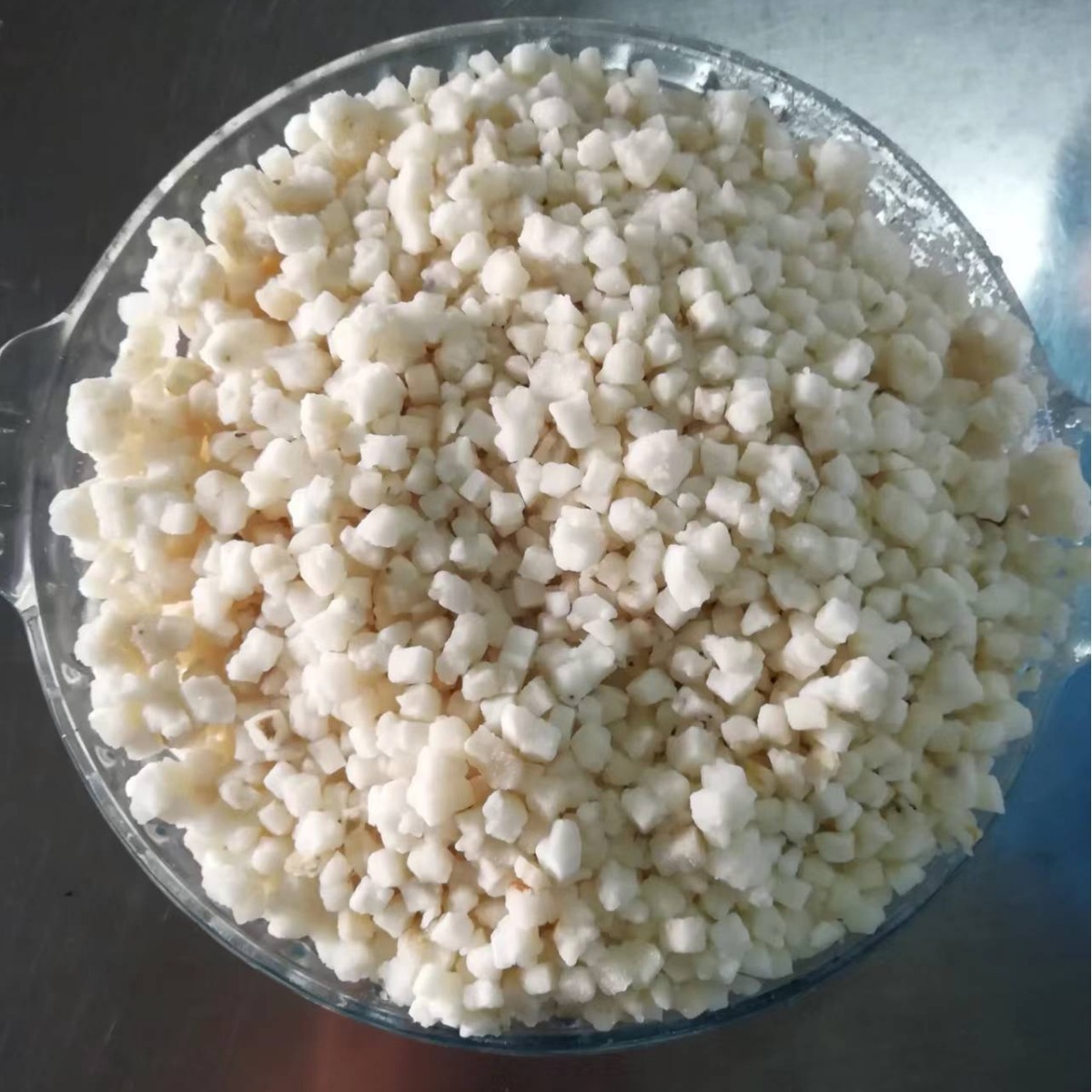 Peeled Water Chestnut Pellets 6X6 Size, Meat Filling Ingredient, Guangdong Specialty, Frozen Pellets, Commercial Use, Organic Certified