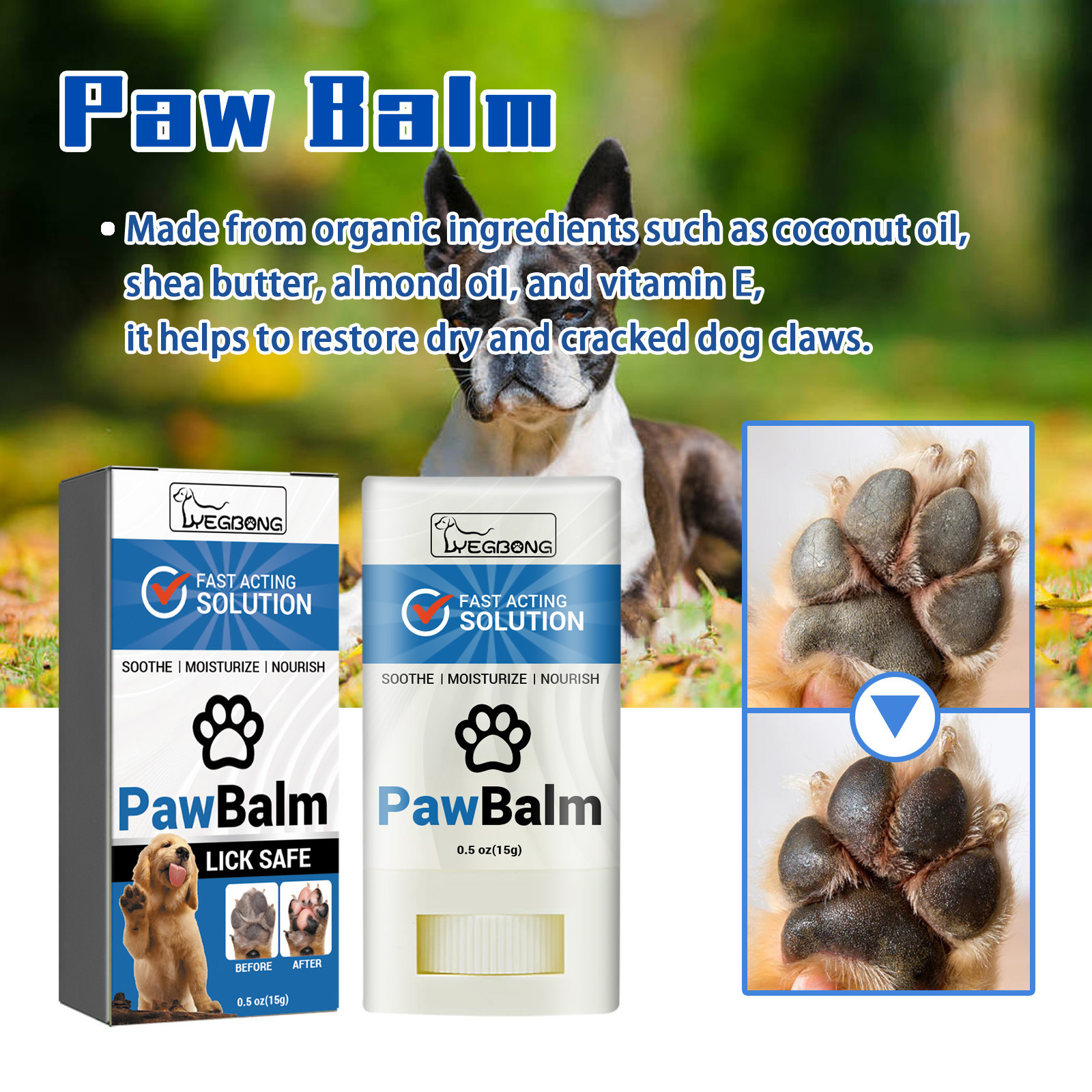 Yegbong Dog Claw Cream Moisturizing Foot Moisturizing Repair Anti-dry Dog Claw Pad Meat Pad Dog Claw Application Cream
