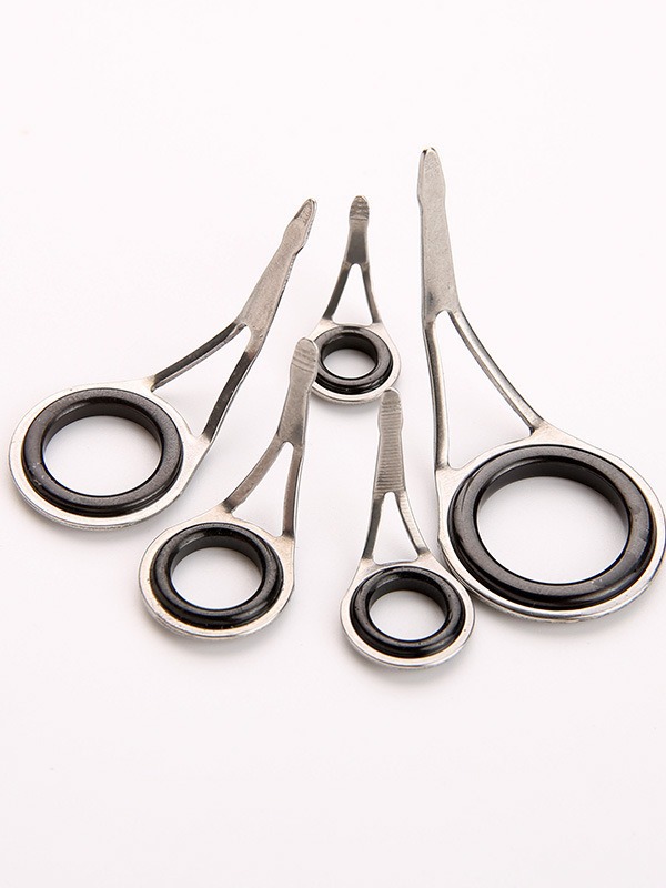 OS metal ceramic guide ring DIY handmade fishing rod accessories stainless steel bracket single foot feet
