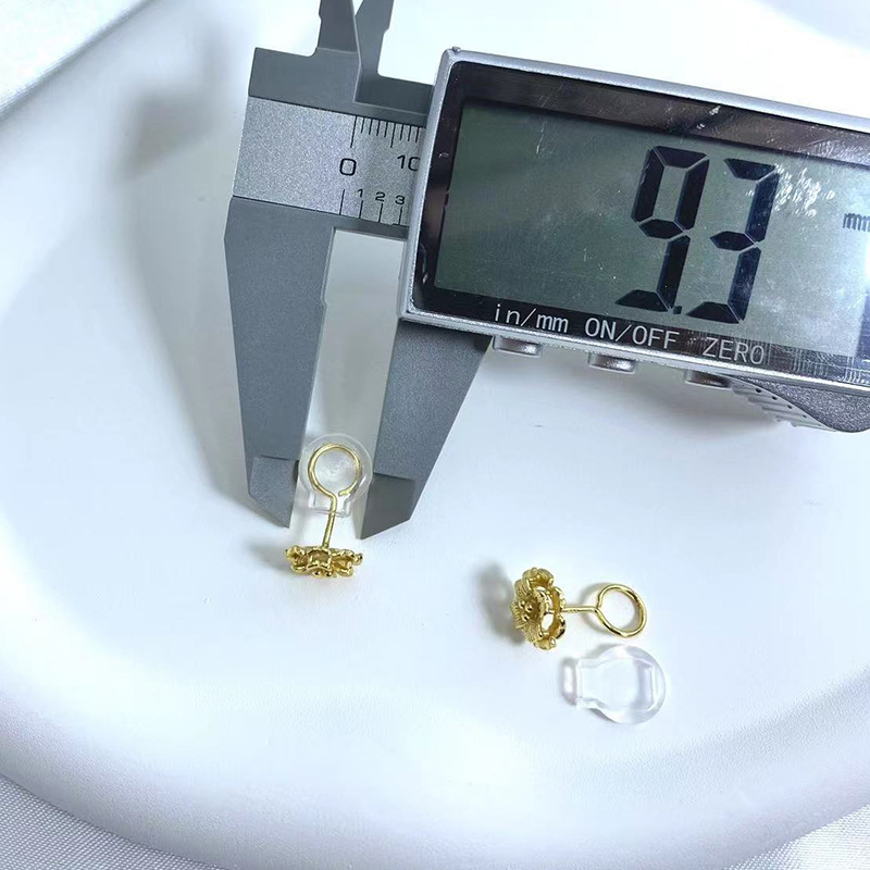 Support hook ear plug gold hook ear plug holder non-slip cushion non-hook hair silicone plastic ear clip