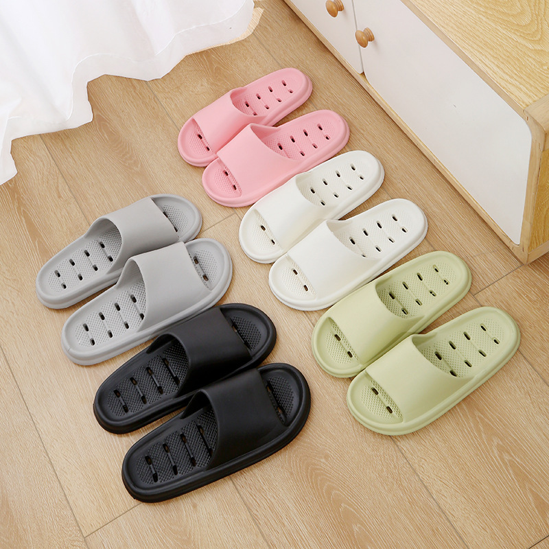 Hollow Quick-Drying Bathroom Bathing Slippers for Women Summer New Style Home Non-Slip Slippers for Men Cross-Border Delivery