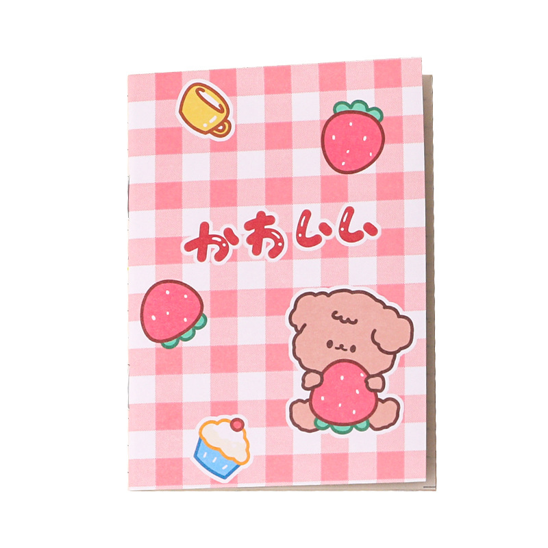 Korean stationery notebook cartoon notepad soft copy 64K kindergarten Primary School Prize small gift