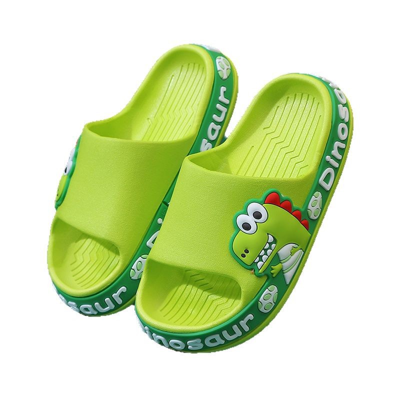 Dinosaur Children's Slippers Boys Sandals Summer New Girls Non-slip Parent-child Indoor and Outdoor Wear Big Children's Cartoon Sandals