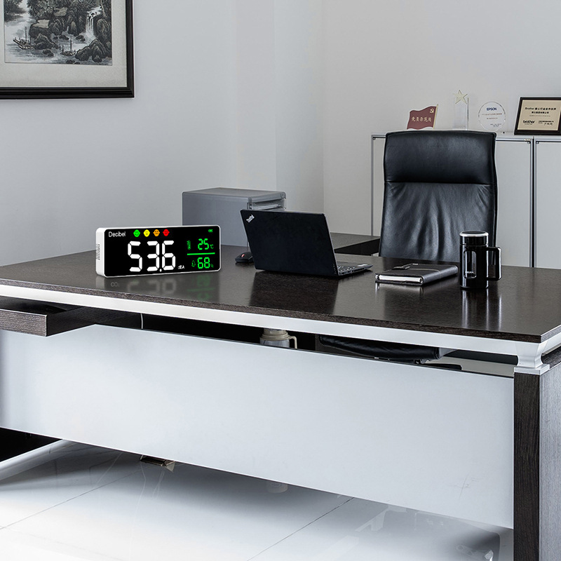 Wall-Mounted Noise Meter Decibel Meter Dingmeng New Product Neutral English Cross-Border Supply