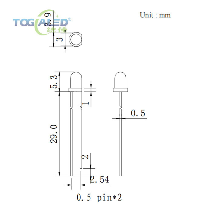 3mm Direct Plug-In Lamp Bead Led Lamp F3 Lamp Bead Light-Emitting Diode Red Blue Green Yellow Orange Emerald Green Transparent Highlight F3 Lamp Bead